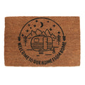 Natural - Front - Something Different Welcome To Our Home From Home Caravan Door Mat