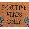 Natural - Side - Something Different Positive Vibes Only Door Mat