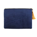 Blue-Gold - Back - Something Different All Seeing Eye Velvet Cosmetic Bag