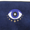 Blue-Gold - Side - Something Different All Seeing Eye Velvet Cosmetic Bag