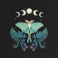 Black-Green-White - Side - Something Different Luna Moth Cotton Tote Bag