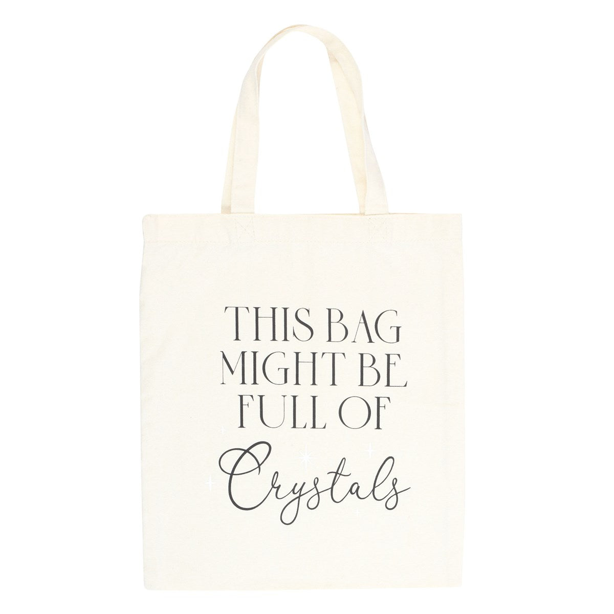Black-White - Front - Something Different Full Of Crystals Cotton Tote Bag