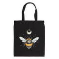 Black-White-Yellow - Front - Something Different Forest Bee Cotton Tote Bag