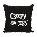 Black-White - Front - Something Different Creepy & Cosy Square Filled Cushion