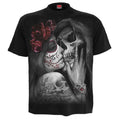 Black-Grey-Red - Front - Spiral Direct Mens Dead Kiss T-Shirt