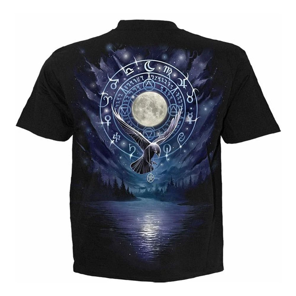 Black-Purple - Back - Spiral Direct Mens Witchcraft T-Shirt