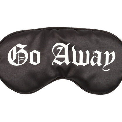 Black - Side - Something Different Go Away Gothic Satin Sleep Mask