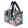 Navy Blue-Pink - Back - Something Different Bee-utiful Floral Lunch Bag