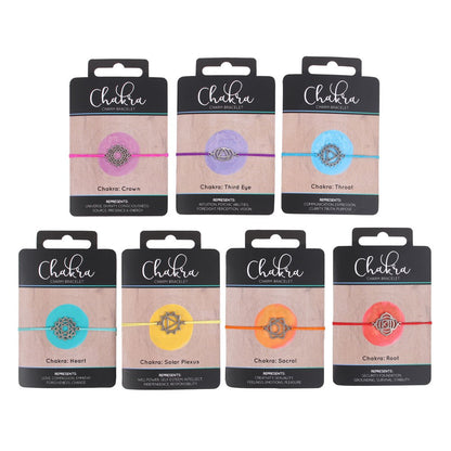 Multicoloured - Side - Something Different Chakra Charm Bracelet (Pack of 49)