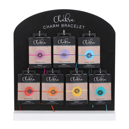 Multicoloured - Front - Something Different Chakra Charm Bracelet (Pack of 49)