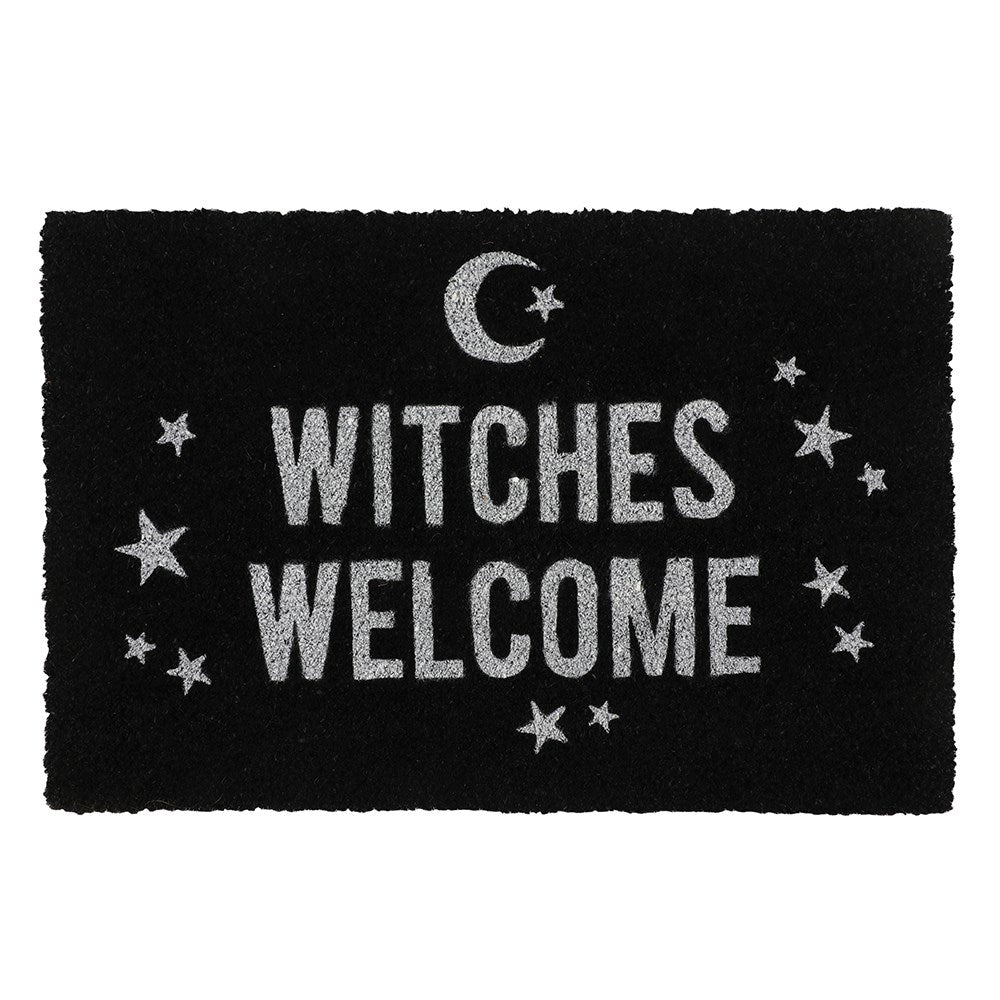 Black-White - Front - Something Different Witches Welcome Door Mat