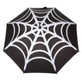 Black-White - Back - Something Different Spider Web Stick Umbrella