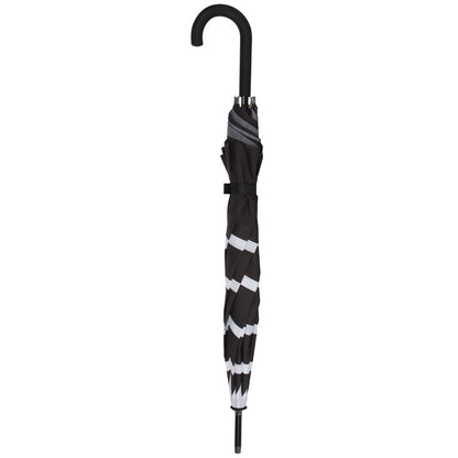 Black-White - Side - Something Different Spider Web Stick Umbrella