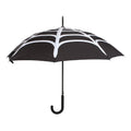 Black-White - Front - Something Different Spider Web Stick Umbrella