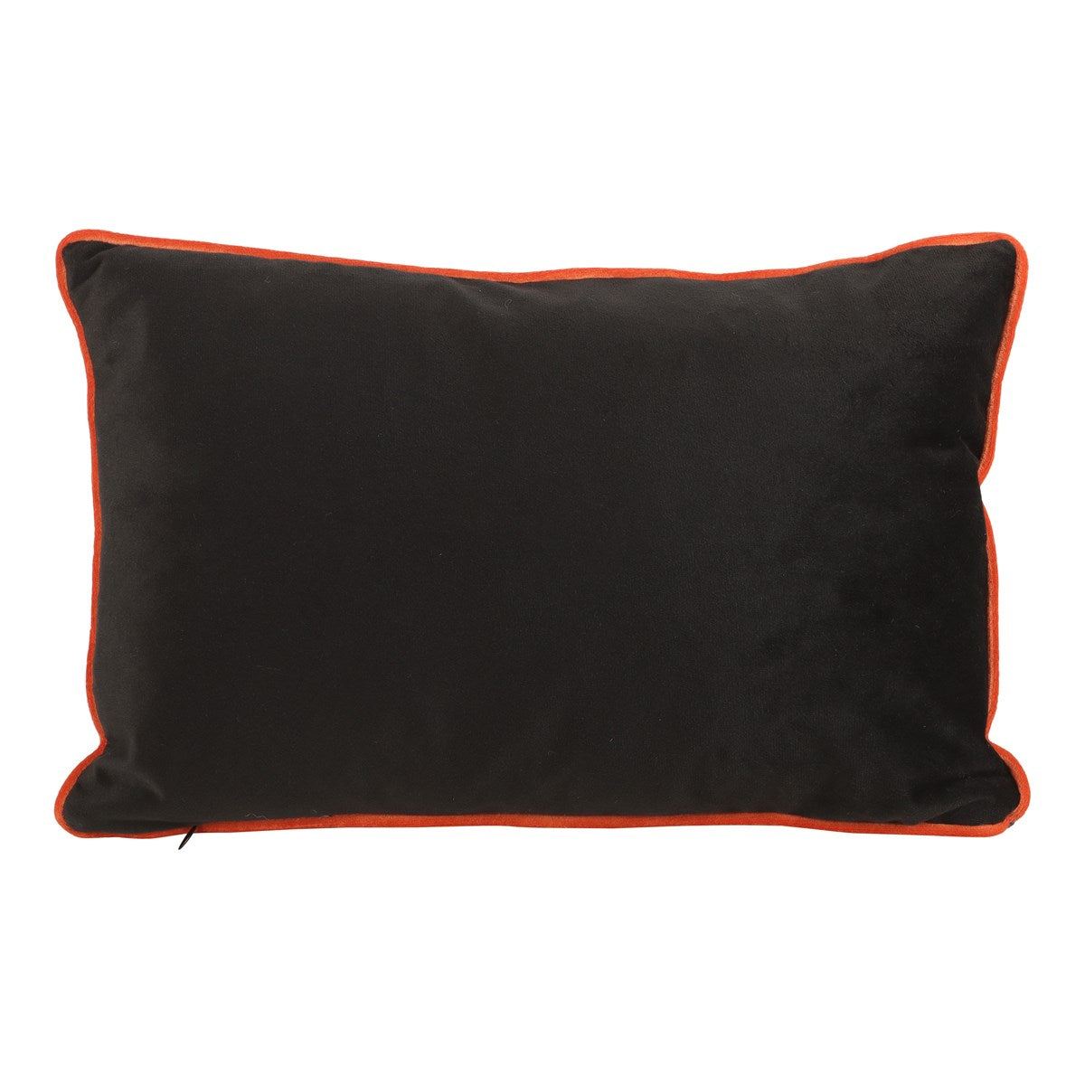 Black-Orange - Back - Something Different Haunted House Rectangular Filled Cushion