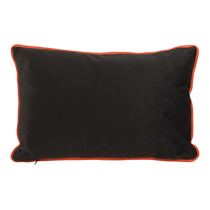 Black-Orange - Back - Something Different Haunted House Rectangular Filled Cushion