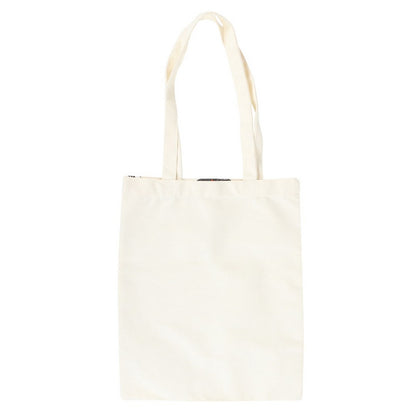 White - Back - Something Different Spooky Cat And Pumpkin Polycotton Tote Bag