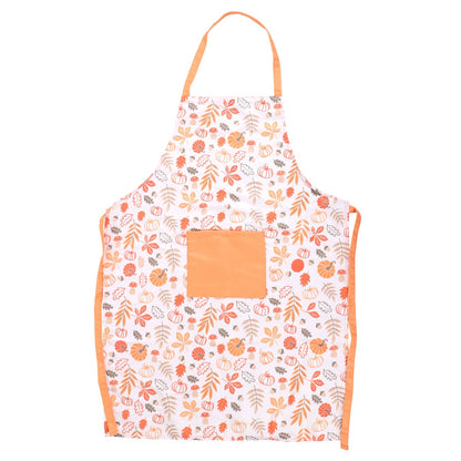 White-Orange - Front - Something Different Autumn Leaves And Pumpkins Apron