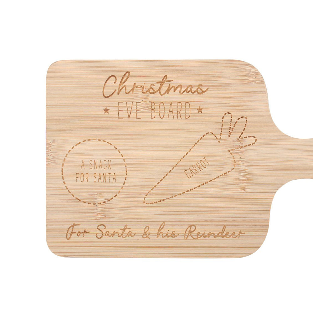 Natural - Side - Something Different Christmas Eve Bamboo Chopping Board
