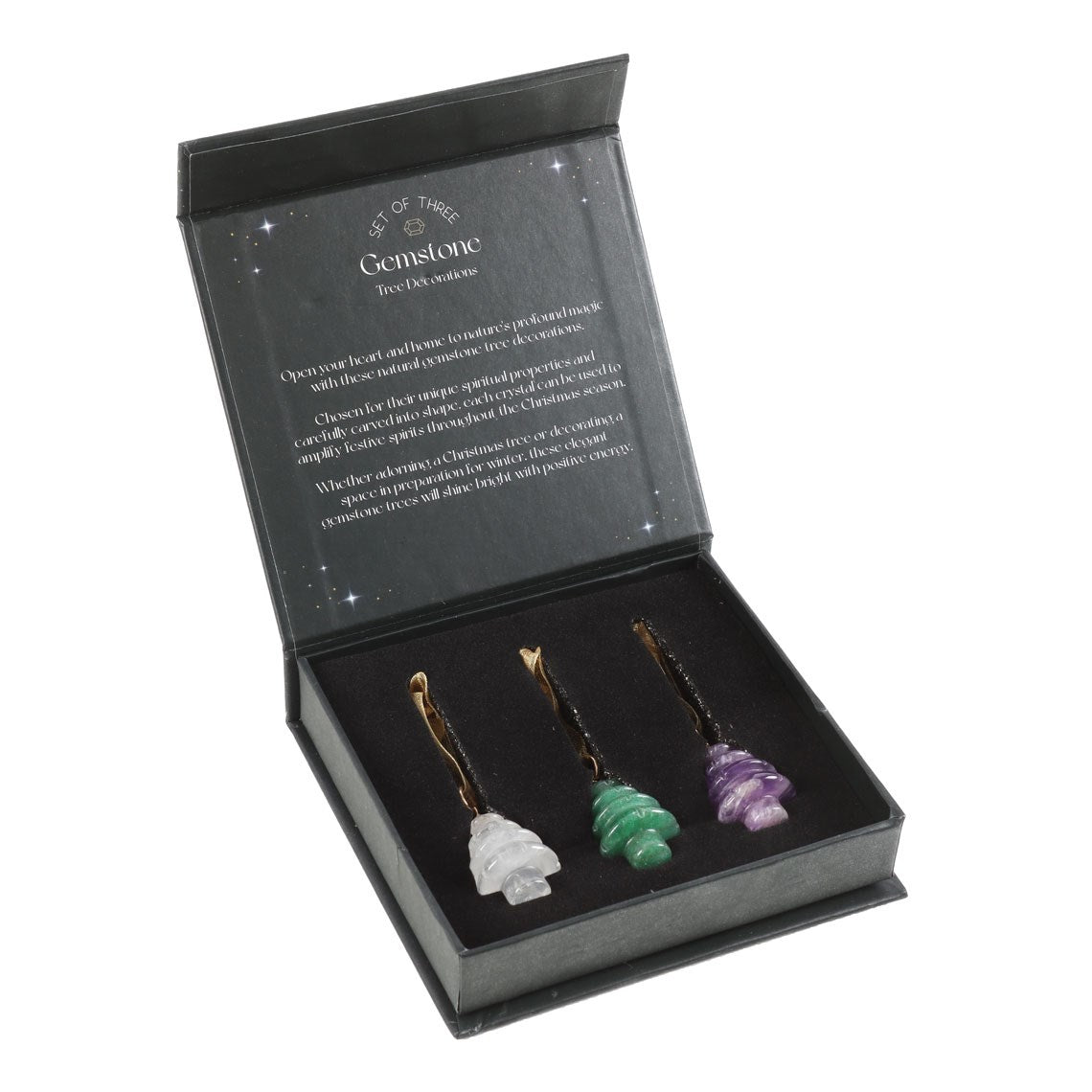 White-Green-Purple - Back - Something Different Christmas Tree Decoration (Pack of 3)