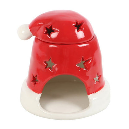 White-Red - Front - Something Different Santa Hat Oil Burner