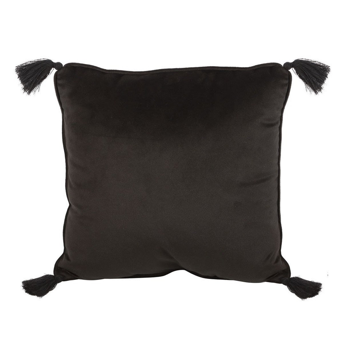 Black-Gold - Back - Something Different Astrology Wheel Square Cushion