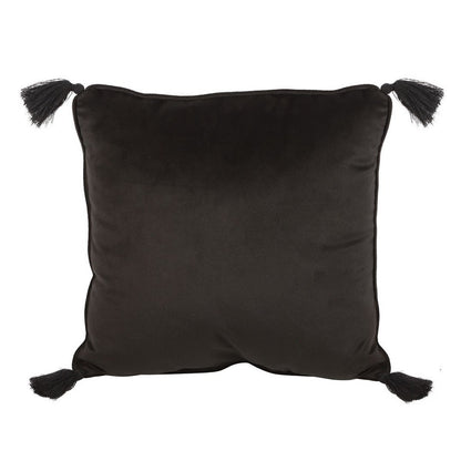 Black-Gold - Back - Something Different Astrology Wheel Square Cushion