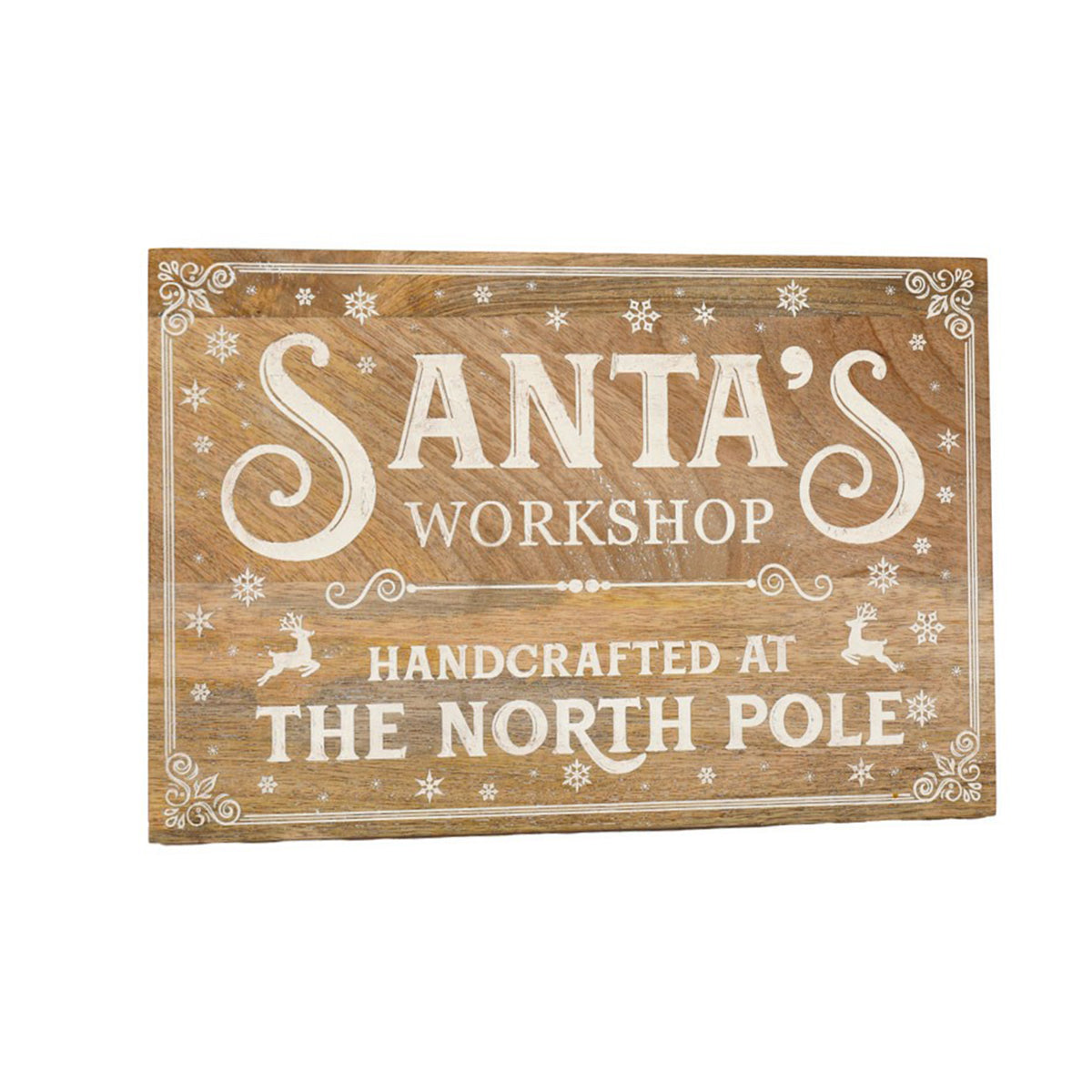 Brown-White - Back - Something Different Santa´s Workshop Plaque