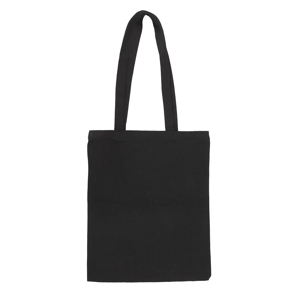 Black-White-Pink - Back - Something Different Floral Snake Polycotton Tote Bag
