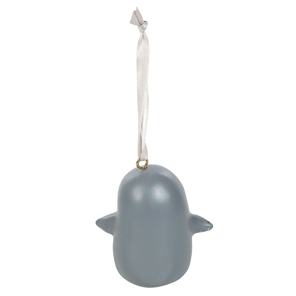 White-Grey - Back - Something Different Penguin Hanging Ornament