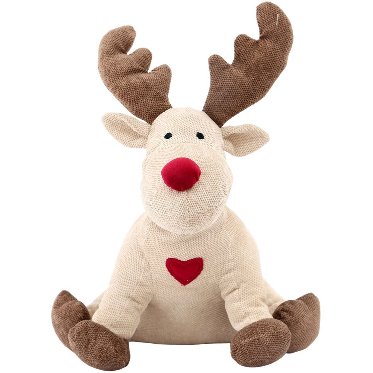 White-Brown-Red - Back - Something Different Reindeer Christmas Doorstop