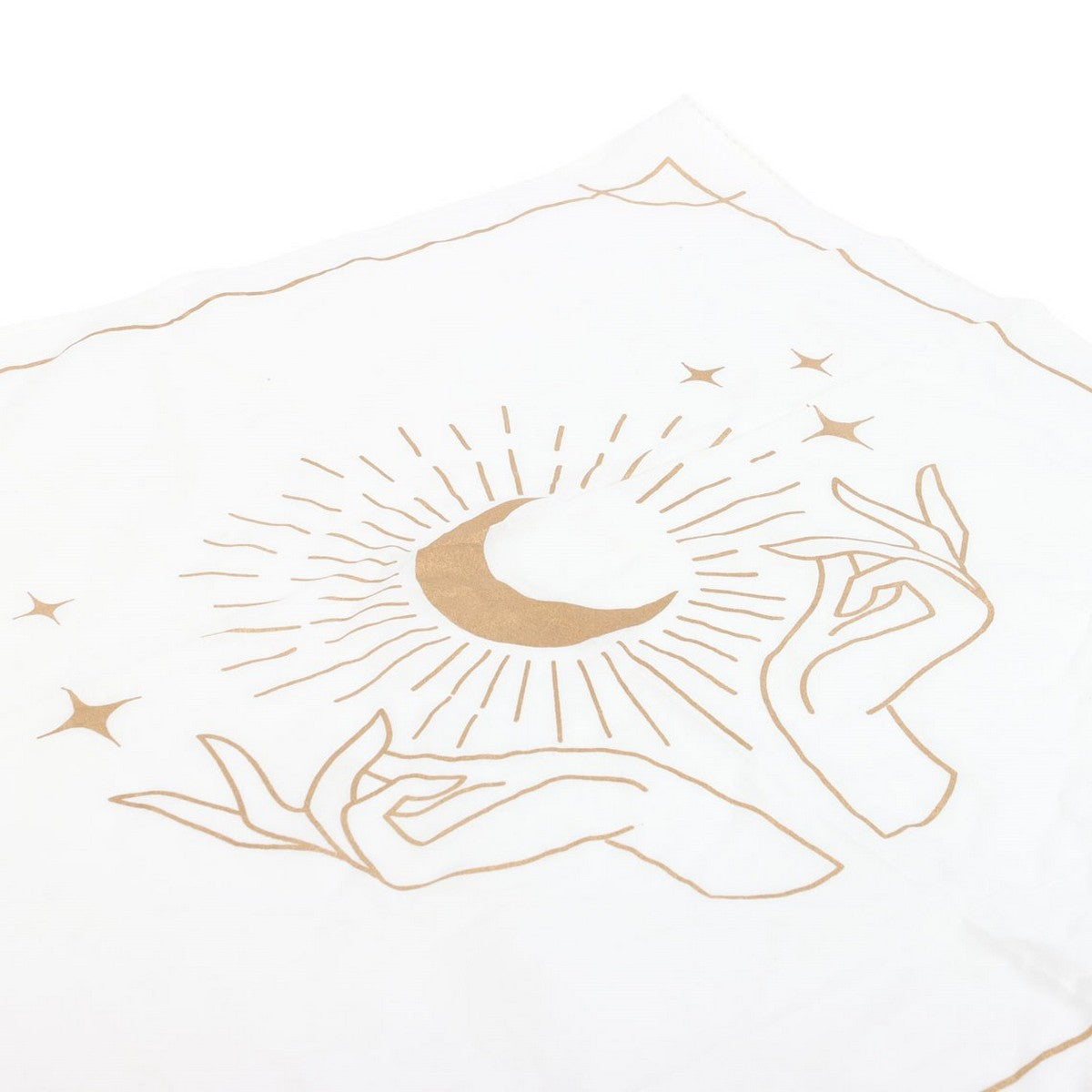 White-Gold - Back - Something Different Mystical Hands Altar Cloth