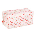 Baby Pink-Red-Green - Back - Something Different Heart Cherry Toiletry Bag