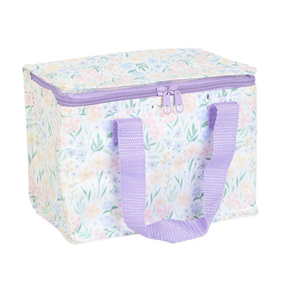 Lilac-Pink-Green - Front - Something Different Ditsy Floral Lunch Bag