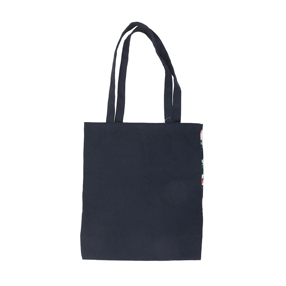 Navy-Green-Pink - Back - Something Different Pond Polycotton Tote