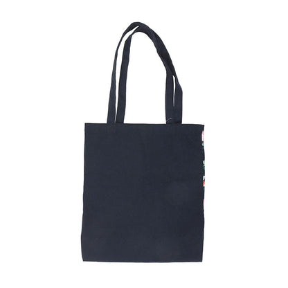 Navy-Green-Pink - Back - Something Different Pond Polycotton Tote