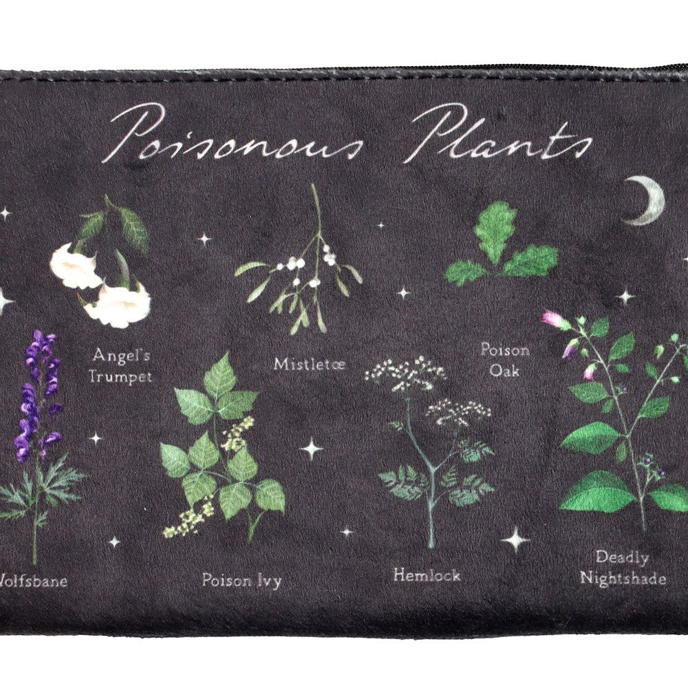 Black - Side - Something Different Poisonous Plants Toiletry Bag