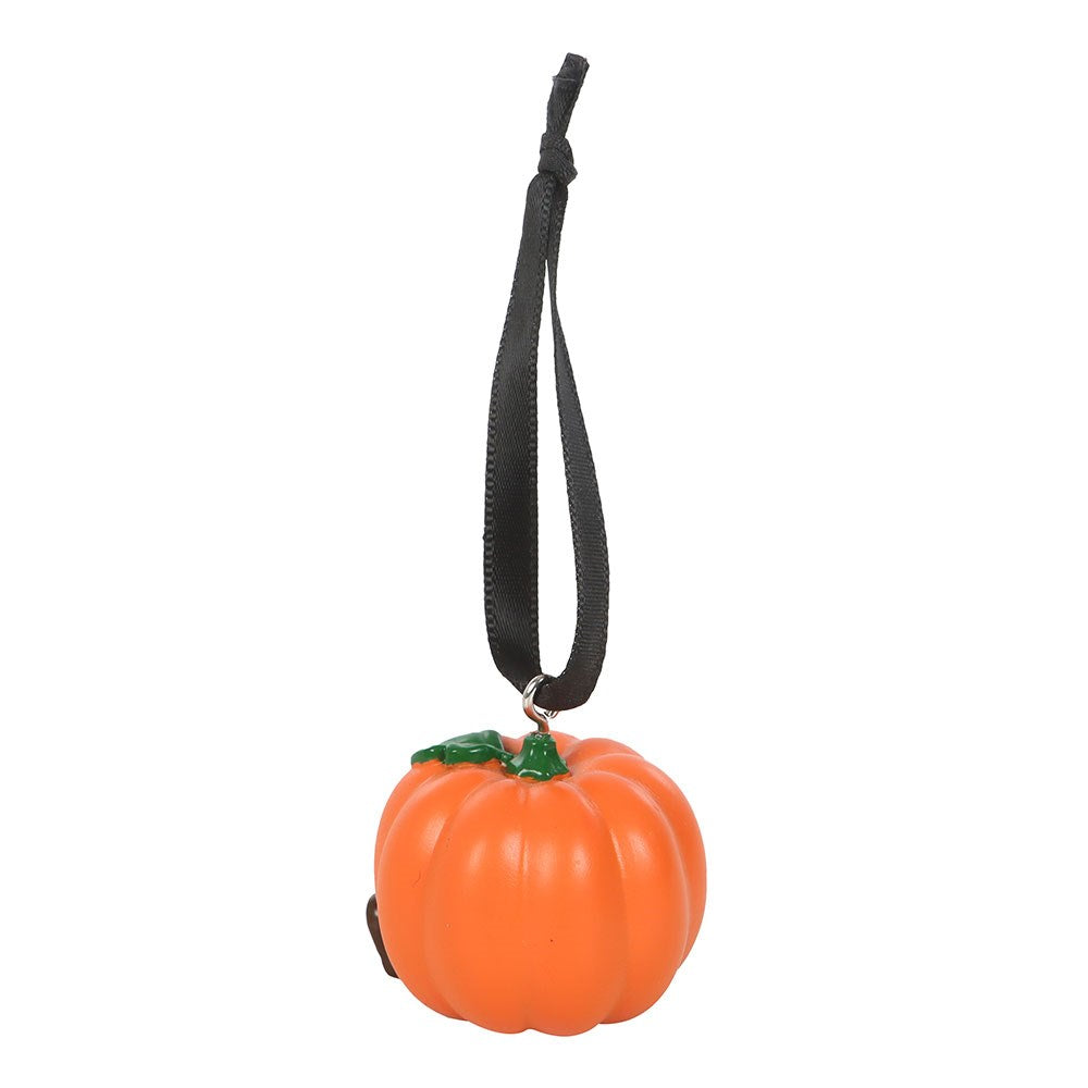 Orange-Black-Green - Back - Something Different Pumpkin Halloween Hanging Ornament