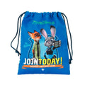 Blue - Front - Disney Zootropolis Childrens-Kids Drawstring Character Lunch Bag