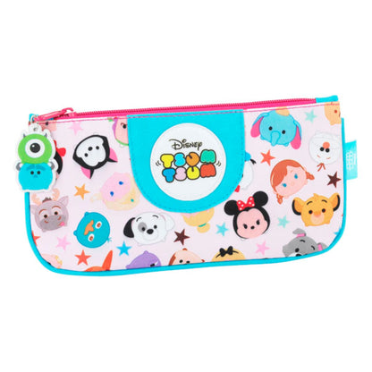 Multicoloured - Front - Disney Childrens-Girls Official Tsum Tsum Flat Pencil Case