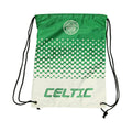 Green-White - Front - Celtic FC Official Fade Crest Design Gym Bag