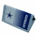 Blue-Silver - Front - Dallas Cowboys Official NFL Fade Crest Design Wallet