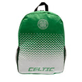 Green-White - Front - Celtic FC Official Fade Football Crest Design Backpack