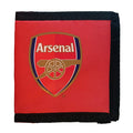 Red - Front - Arsenal FC Official Mens Football Crest Money Wallet