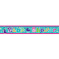 Multicoloured - Back - Amscan Holographic Foil Banner