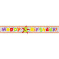 Multicoloured - Close up - Amscan Holographic Foil Banner