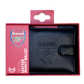 Black - Back - Arsenal FC RFID Embossed Leather Wallet
