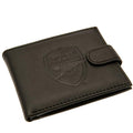 Black - Front - Arsenal FC RFID Embossed Leather Wallet