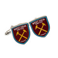 Claret-Yellow - Front - West Ham United FC Official Crest Cufflinks