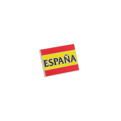 Red-Yellow - Front - Spain Flag Metal Pin Badge